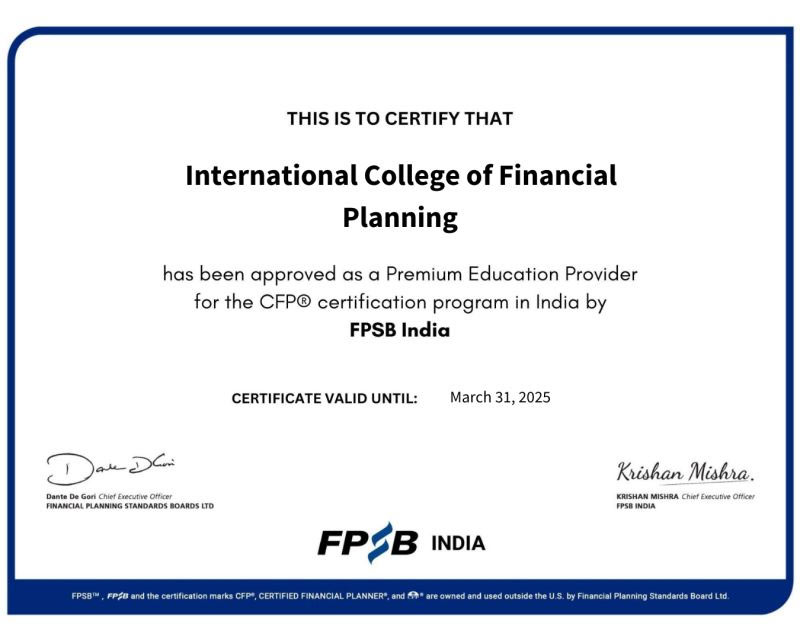 CFP Course Highest Paying Global Certification in Financial Planning